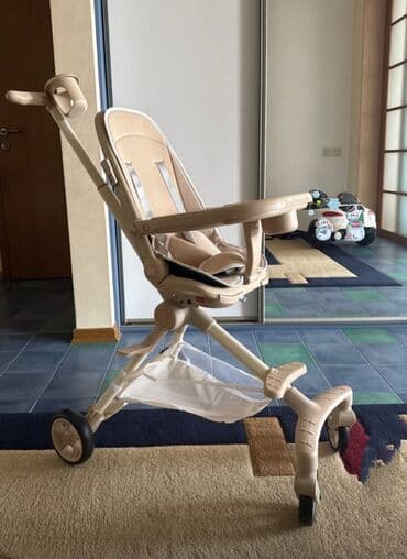 коляска детская цена бишкек: Коляска, цвет - Коричневый, Б/у — 1