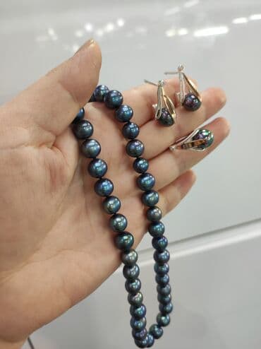 свадебные платья от производителя: Серебро 925 напыление золото Серебряный Комплект+ Бусы черный Жемчуг — 3