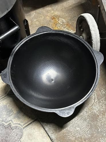 Идиш-аяк: Узбекский казан Davr Metall, чугунный - Объем: 4,5 л — оптимально на — 10