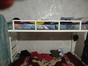 Двухъярусная металлическая кровать - Прочная сварная рама из металла