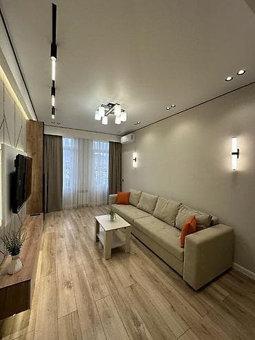 osh flat: 2 комнаты, 57 м², ул. Горького / Алматинка Элитка, 10 этаж, Дизайнерский ремонт — 4