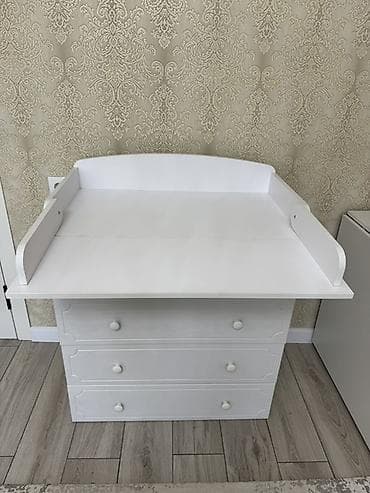 Үй жана бакча: Белый комод с пеленальным столиком - Функциональный комод с — 2