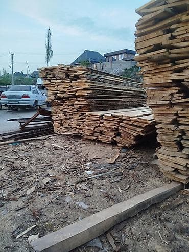 Доски, Необрезные, Для строительства, Сосна, Черновые