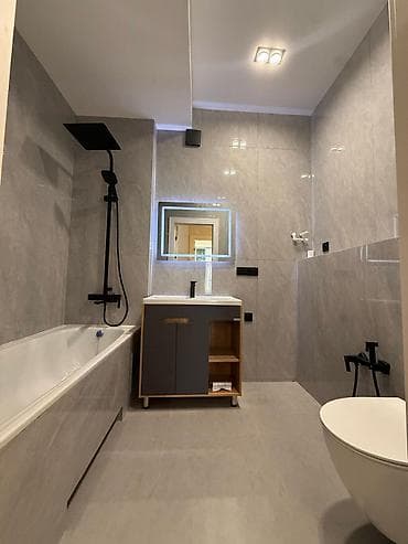 Квартиры: 2 комнаты, 82 м², Элитка, Асанбай мкр Элитка, 11 этаж, Евроремонт — 10