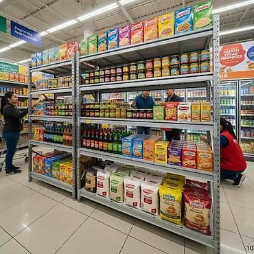 стеляжи: Стеллаж на склад складские металлические стеллажи, железные полки — 10