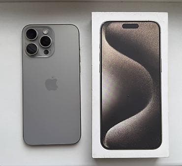 note 20 pro: IPhone 15 Pro Max, Б/у, 512 ГБ, Natural Titanium, Чехол, Коробка, 79 % — 2