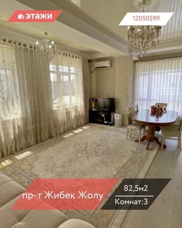 дом на иссык куле: 3 комнаты, 82 м², Индивидуалка, 6 этаж — 1