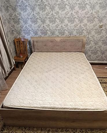 двухспалка бу: Двуспальная кровать с мягким изголовьем и матрасом. В ОТЛИЧНОМ — 2