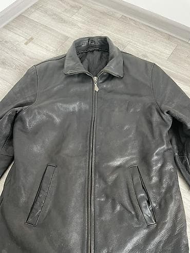 Джинсы: Кожаная куртка, Классическая модель, Натуральная кожа, С утеплителем — 2