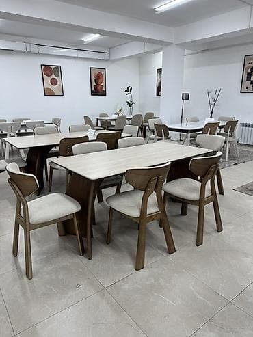 dinner table: Кухонный стол и стул, цвет - Бежевый — 3
