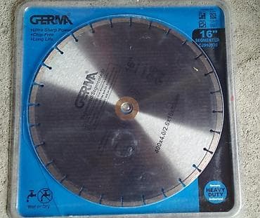 ножи на мотоблок: Диск для резки асфальта Germa оригинал Д.400 400×4.0/2.?50мм # — 1