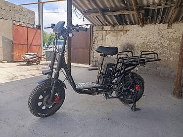 аксессуары для скутеров: Электроскутер грузовой (E-Bike) с задним багажным модулем - — 6