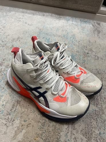 купить волейбольные кроссовки: Мужские кроссовки, 44, Asics, Б/у, цвет - Белый, Бесплатная доставка — 2