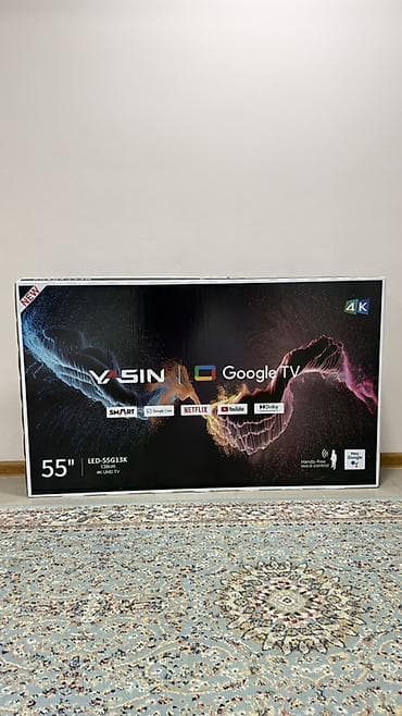 poco m6: Телевизор VASIN 55" LED-55SG13K (138 см), 4K UHD, Google TV. Основные — 2