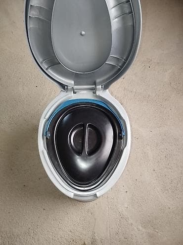 туалет фай: Портативный туалет-ведро с крышкой - Компактная модель с сиденьем и — 3