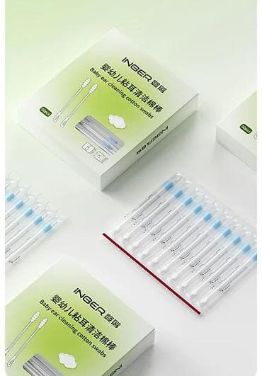 det: Детские ватные палочки с ЛИПКИМ слоем для очистки ушей - Специальная — 2