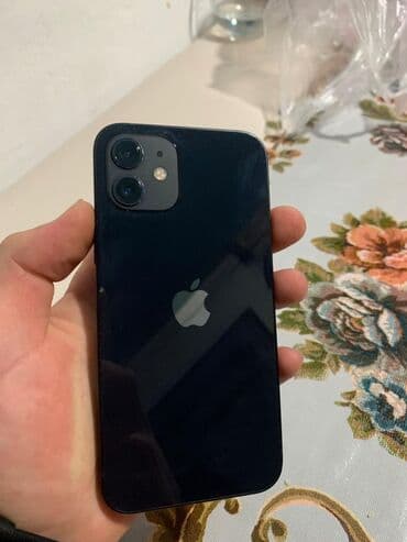 aphone 12: IPhone 12, Б/у, 64 ГБ, Черный, 100 % — 1