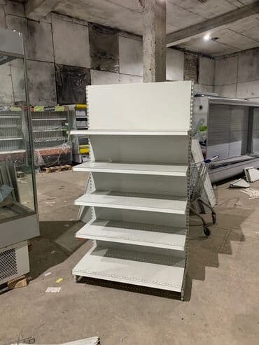 Оборудование для производства: Полки Стеллаж торговый металлический б/у Состояние отличное Размеры — 6