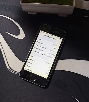 ipone: IPhone 5s, Б/у, 32 ГБ, Серебристый, Защитное стекло, Чехол, Кабель — 2