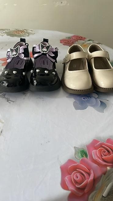 Детская обувь: Детские туфли (2 пары) 1) Лаковые черные Mary Jane в стиле — 1