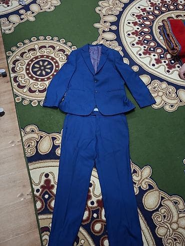 Мужской классический костюм, двуборный комплект из пиджака и брюк в