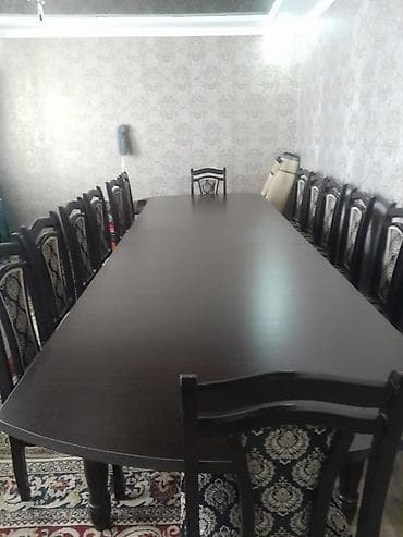 coffee table: Стол и стул для зала, цвет - Коричневый — 1