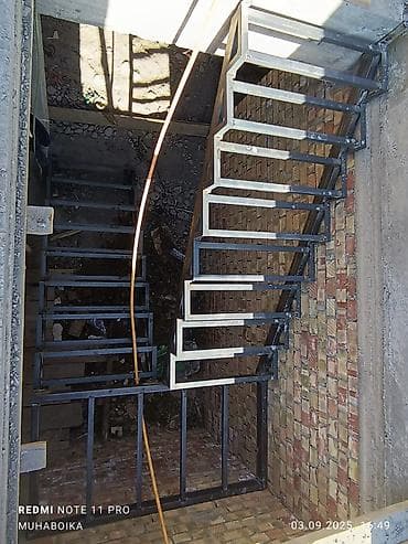 Опорные столбы для лестниц: Столб-тумба, Материал: Металл, Для дома, Новый — 8