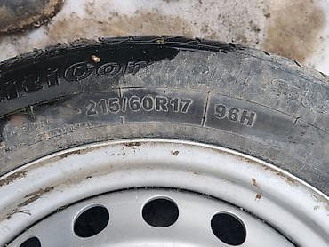 лампа фото: Колеса в сборе 215 / 60 / R 17, Лето, Б/у, 1 шт, Легковые, Железные, отверстий - 5 — 4