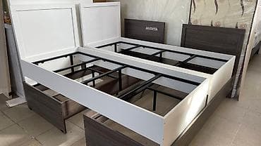 Кровати: Односпальная кровать 190*90см с фабричным матрасом “Эсал”. Основание — 9