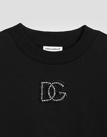 долче габана: Свитшот Dolce & Gabbana, черный - Модель: классический свитшот с — 1
