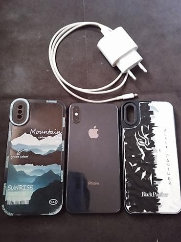 талас айфон: IPhone Xs, Б/у, 256 ГБ, Черный, Зарядное устройство, Защитное стекло, Чехол, 72 % — 1