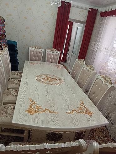 Стол и стул для зала, Самовывоз, цвет - Бежевый