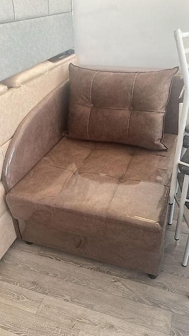 велюровое: Кресло-тахта с подлокотником и подушкой - Компактный модульный — 4