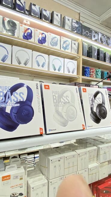 наушники на шею: Накладные наушники оригинал 100% от компании JBL!!! В наличии черный — 1