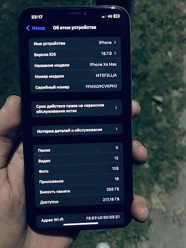 телеви: IPhone Xs Max, Б/у, 256 ГБ, Natural Titanium, Защитное стекло, Чехол, 100 % — 4