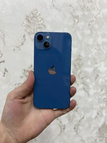 запчасти для телефона: IPhone 13, Б/у, 128 ГБ, Синий, Чехол, 86 % — 2