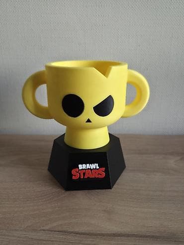 Фигурный кубок Brawl Stars с подставкой - Тематический трофей в виде