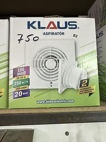 Аспиратор (вытяжной вентилятор) KLAUS - Диаметр: 100 мм - — 1