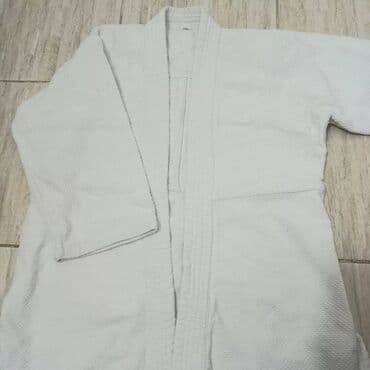 пояса дзюдо: Мужской спортивный костюм, 2XS, Б/у, цвет - Белый, Платная доставка, Самовывоз — 1