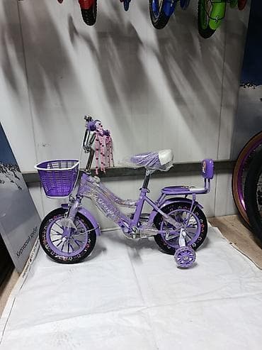 яркие: Детский велосипед, 2-колесный, 3 - 4 года, Для девочки, Б/у — 1