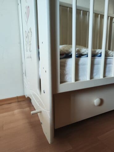 одно спальное кровать: Детская кровать, до 3 лет, три положения ложа, ящик для хранения — 2