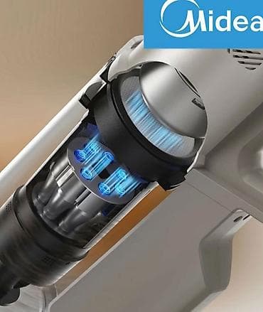 безпроводной телефон: Вертикальный беспроводной пылесос Midea - Сила всасывания 37 000 Па — 4