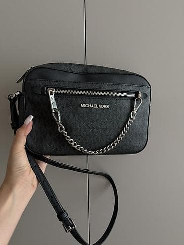 Аксессуарлар: Сумка-кроссбоди Michael Kors, черная оригинал — 1