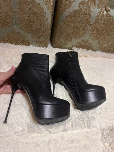 фирменная обувь из италии: Продаю кожаные полусапожки деми на высоком каблуке фирмы Marco Piano — 3