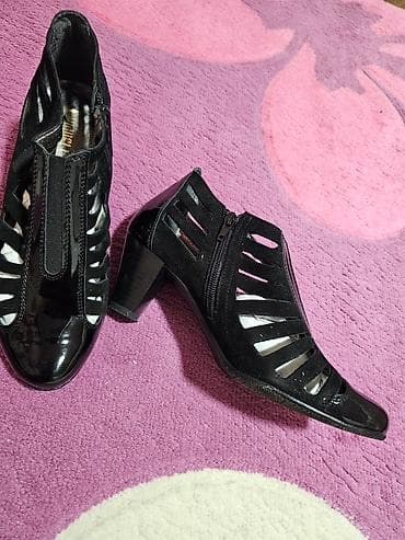 ботинки 35: Кожа+ замшапольские, одеты 2раза — 1