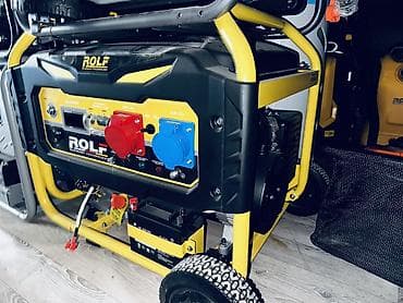 Генераторы: Бензиновый генератор ROLF (Germany Technology), мобильный, на раме с — 2