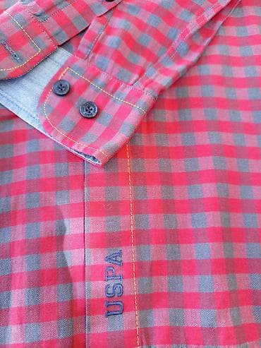 хьюго босс мужская одежда: Мужская рубашка, S, Us Polo Assn, Б/у, цвет - Красный — 4