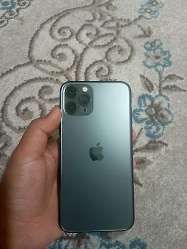 iphone 14 pro bishkek: IPhone 11 Pro, Б/у, 256 ГБ, Matte Midnight Green, Зарядное устройство, 73 % — 2