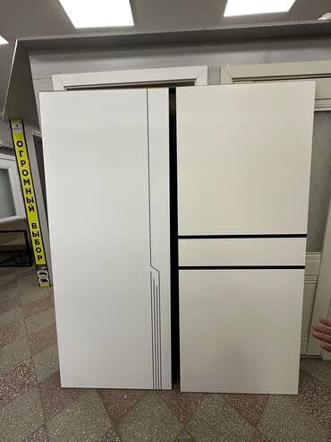 двери мешкомнатный: Межкомнатная дверь со стеклом, Сосна, цвет - Серый, 200 * x 80 см, Новый — 6