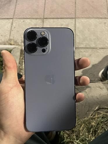 IPhone 13 Pro Max, Б/у, 512 ГБ, Графит, Чехол — 1